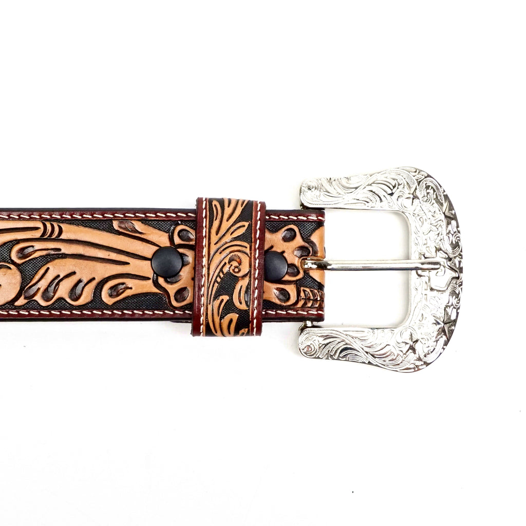 Hand-Tooled Leather Belt (MOD8)