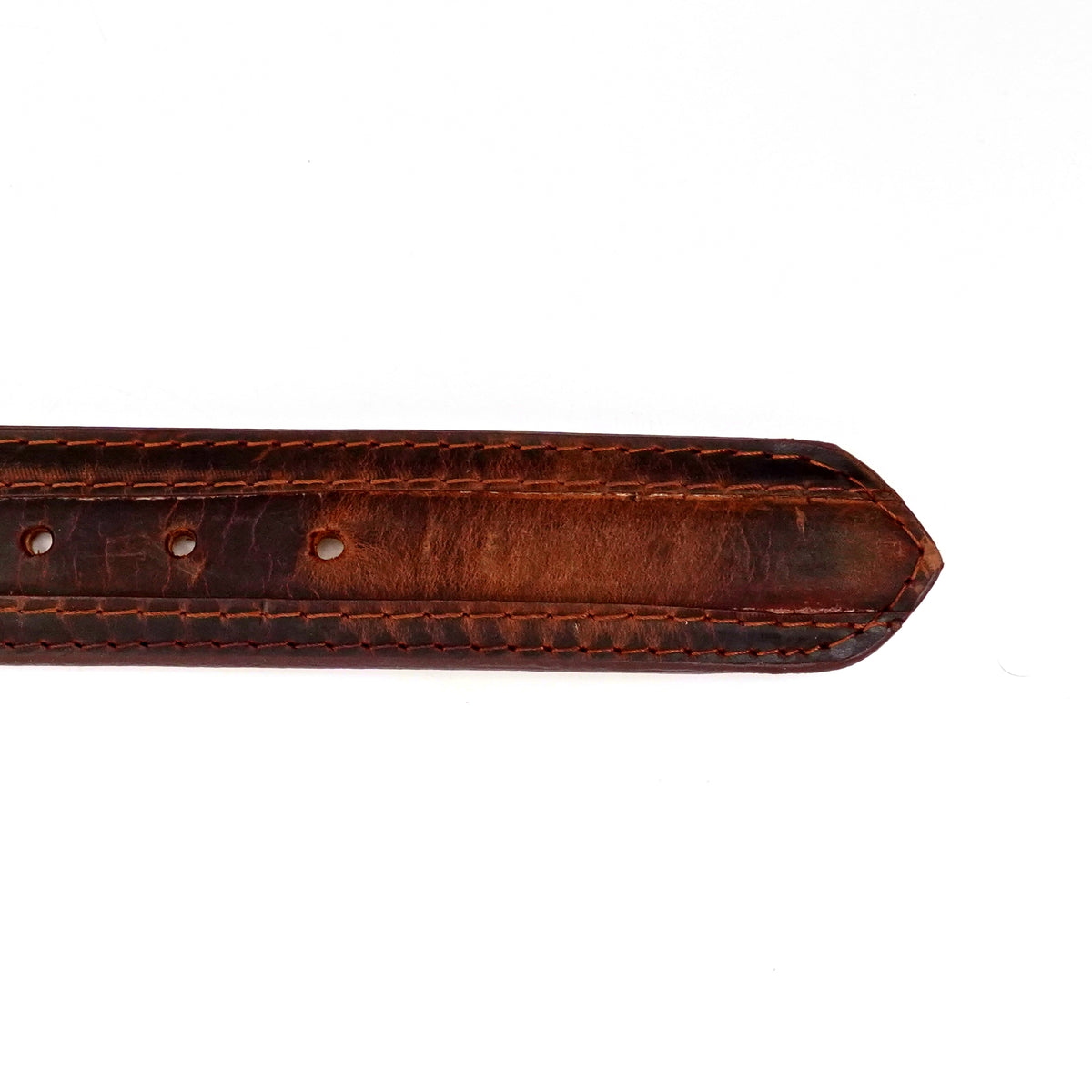 Distressed Mocha Leather Belt (C-V4601)
