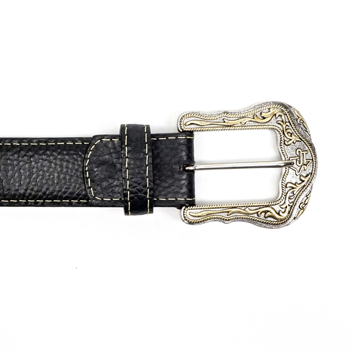 Cheyenne Black Leather Belt (C-V4301)