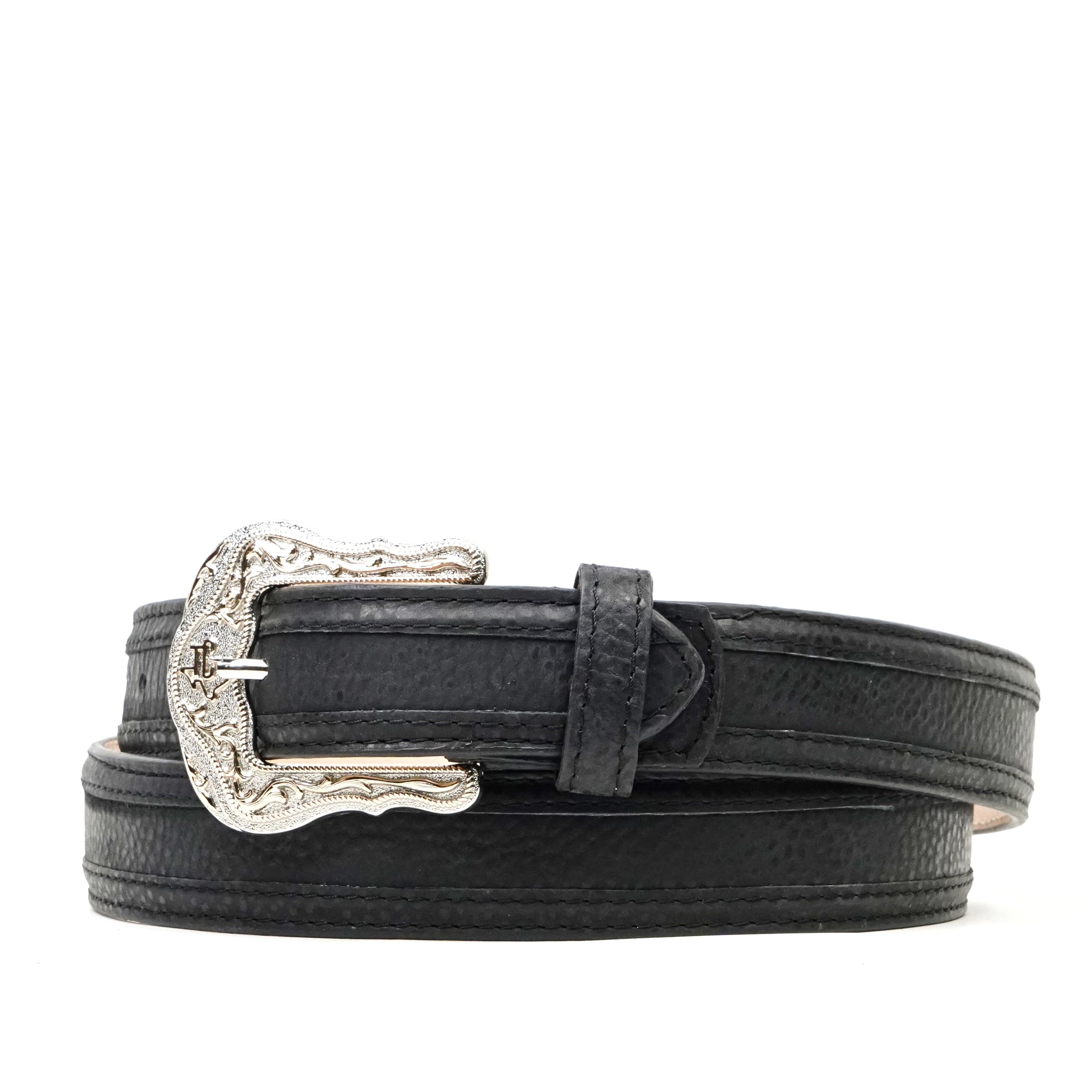 Cheyenne Black Leather Belt (C-V4601)