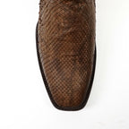 Tanner Python Boots - Tamarind - Cutter Toe (PN26)