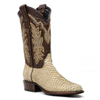 Botas Python Tanner - Cappuccino - Punta Roper (PN240)