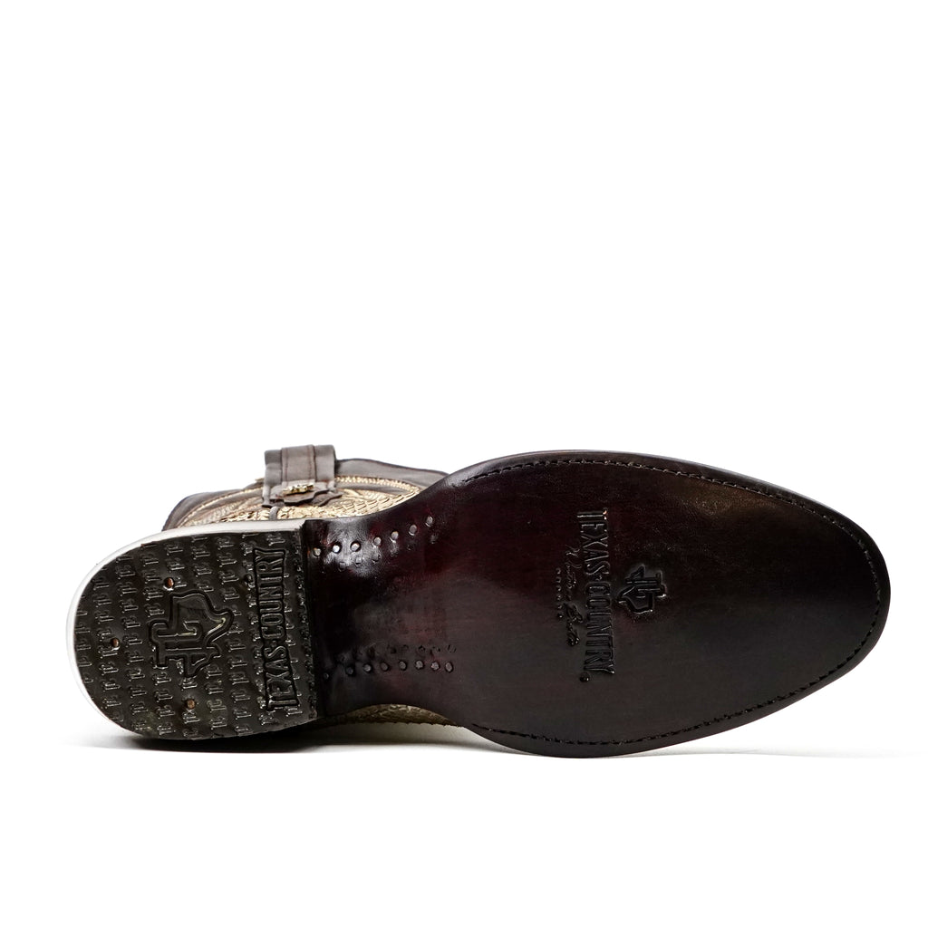 Botas Python Tanner - Cappuccino - Punta Roper (PN240)