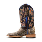 Braxton Python Boots - Taupe Natural - Square Toe