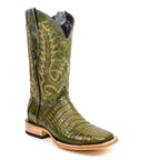 Botas Rhodes Caiman Belly - Agave - Punta Cuadrada (LM10)