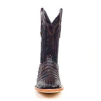 Botas Rhodes Caiman Belly - Cereza Negra - Punta Cuadrada (LM10)