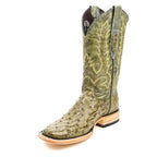 Botas Austin Ostrich - Agave - Punta Cuadrada (AV20)