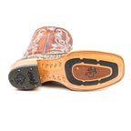 Ranger Caiman Belly Boots - Gray - Square Toe