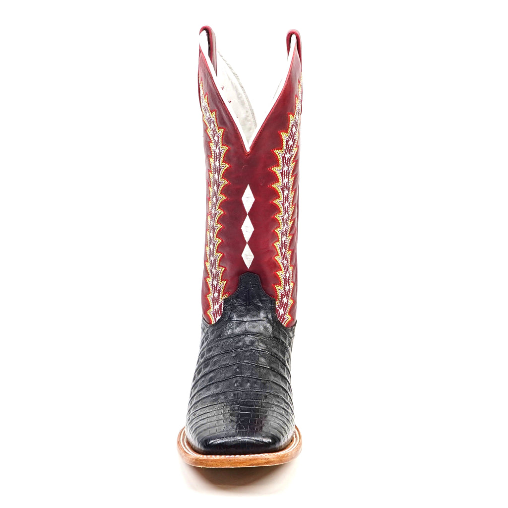 Ranger Caiman Full Belly Boots - Black - Square Toe