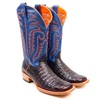 Ranger Caiman Full Belly Boots - Cherry - Square Toe