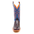 Ranger Caiman Full Belly Boots - Cherry - Square Toe