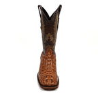 James Alligator Head Boots - Antique - Square Toe (AP50)
