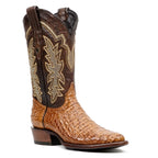 Rhodes Caiman Hornback Boots - Honey - Roper Toe