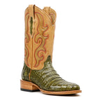 Ranger Caiman Belly Boots - Agave - Roper Toe