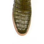 Ranger Caiman Belly Boots - Agave - Roper Toe