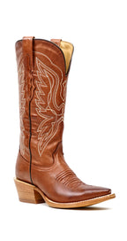 Miranda - Botas vaqueras Clayton Cognac - Caña media - Punta fina (E2011)