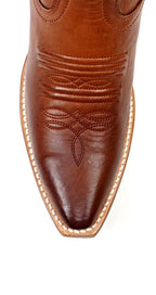 Miranda - Botas vaqueras Clayton Cognac - Caña media - Punta fina (E2011)