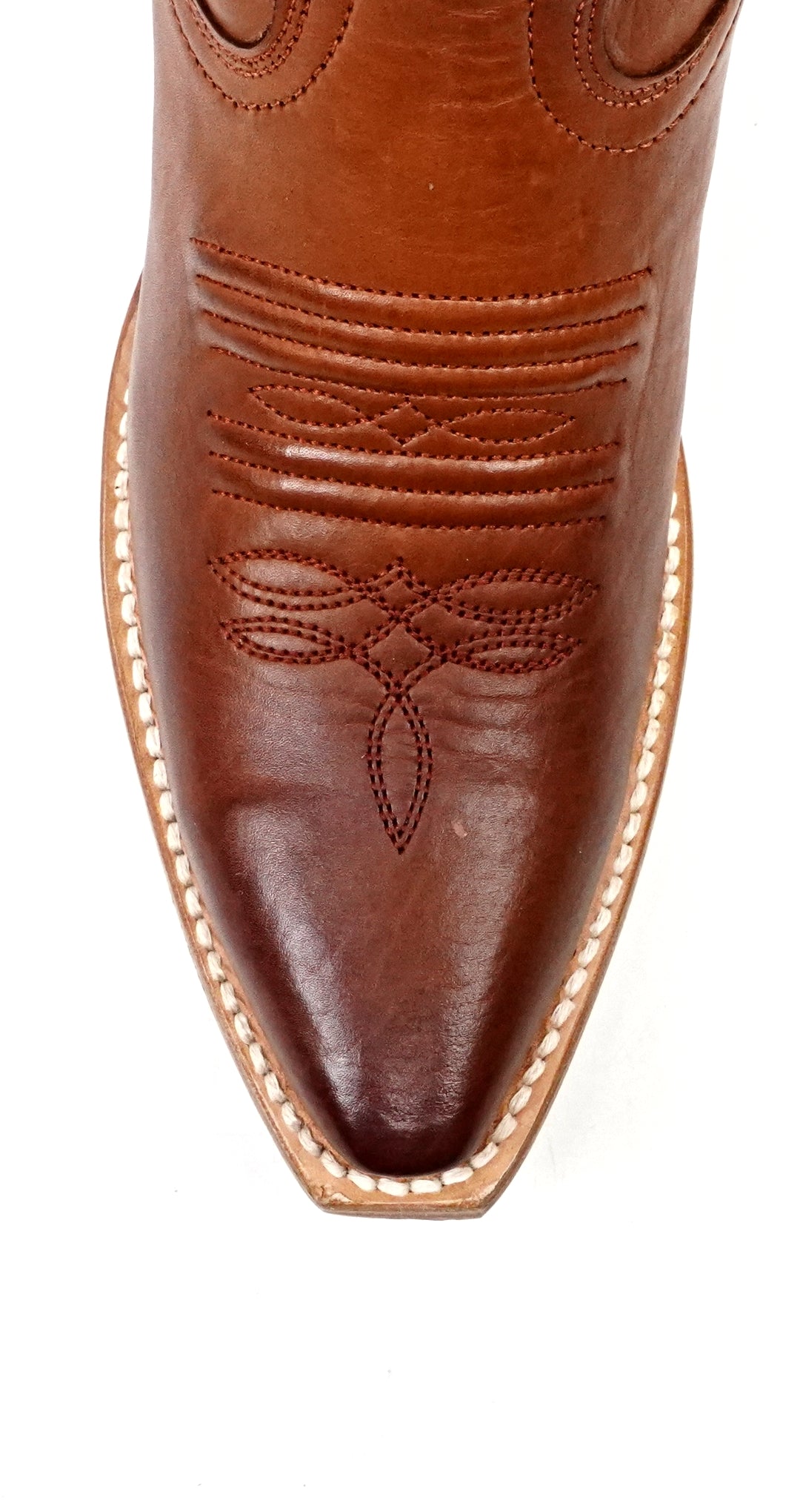 Miranda - Botas vaqueras Clayton Cognac - Caña media - Punta fina (E2011)
