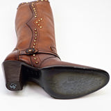 Denali Orange - Tall Shaft - Round Toe