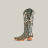 Madison Turquoise - Tall Shaft - Snip Toe