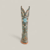 Madison Turquoise - Tall Shaft - Snip Toe