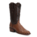 Botas Austin Ostrich - Tabaco - Punta Roper (AV201)