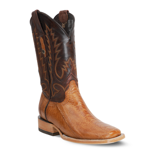 Botas Austin de Pata de Avestruz - Maple - Punta Cuadrada (PA501)