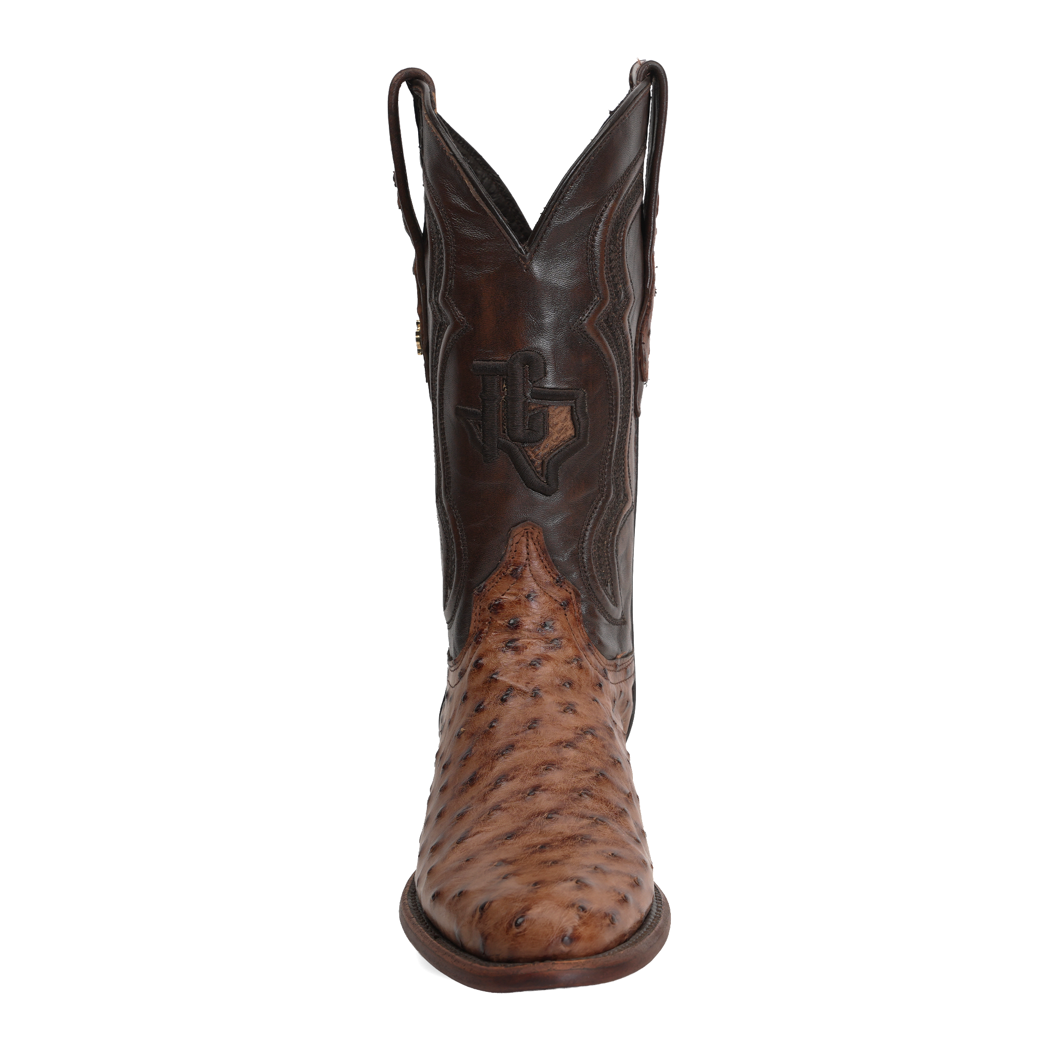 Botas Austin Ostrich - Tabaco - Punta Roper (AV201)