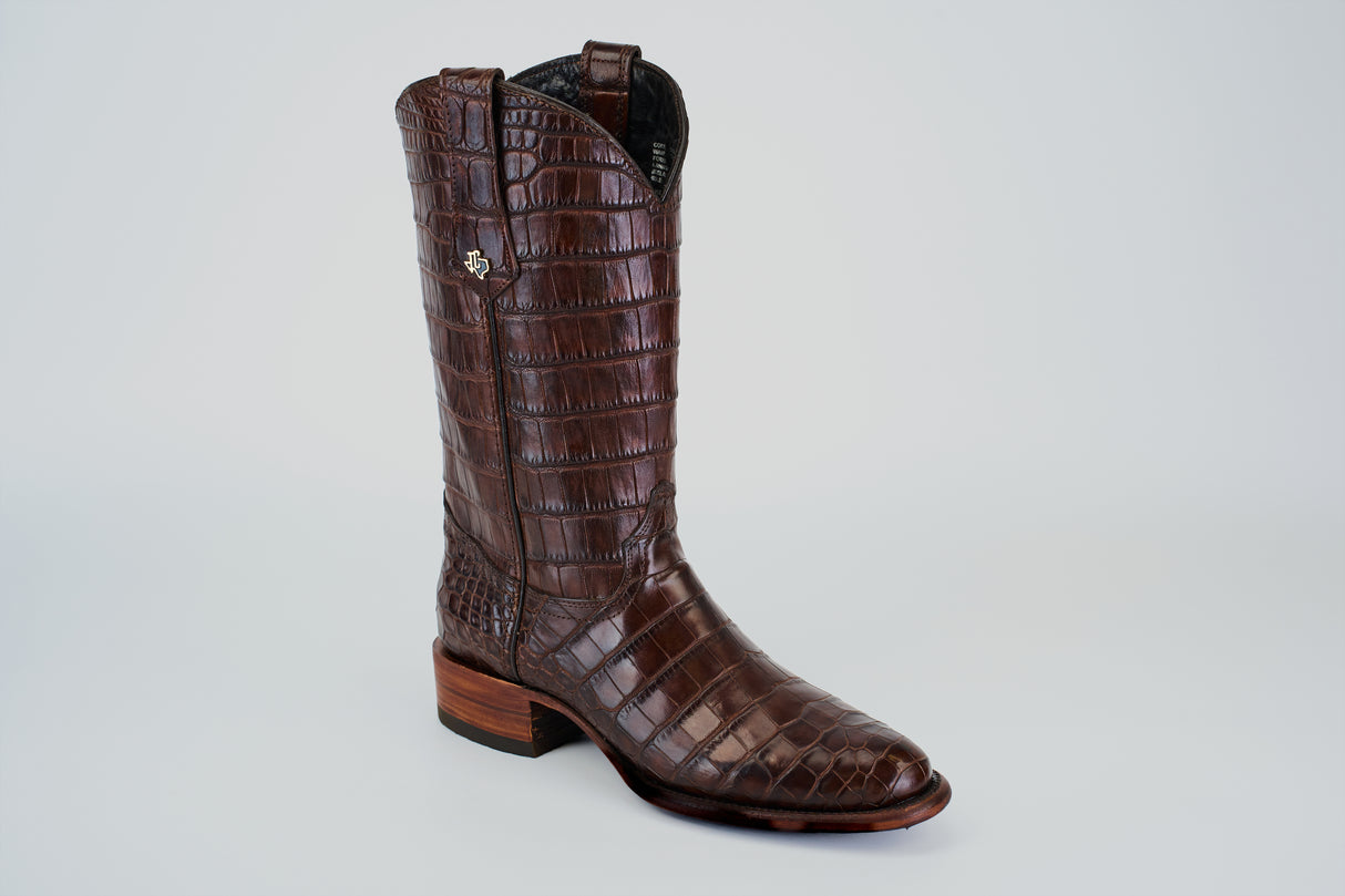 James - Brown - Round Toe (Full Alligator)