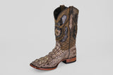 James - Gray - Square Toe (Alligator Head)