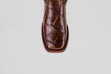 James - Tabaco - Square Toe (Alligator Hornback)
