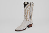 Austin - White - Roper Toe