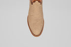 Braxton Python Boots - Cappuccino - Roper Toe