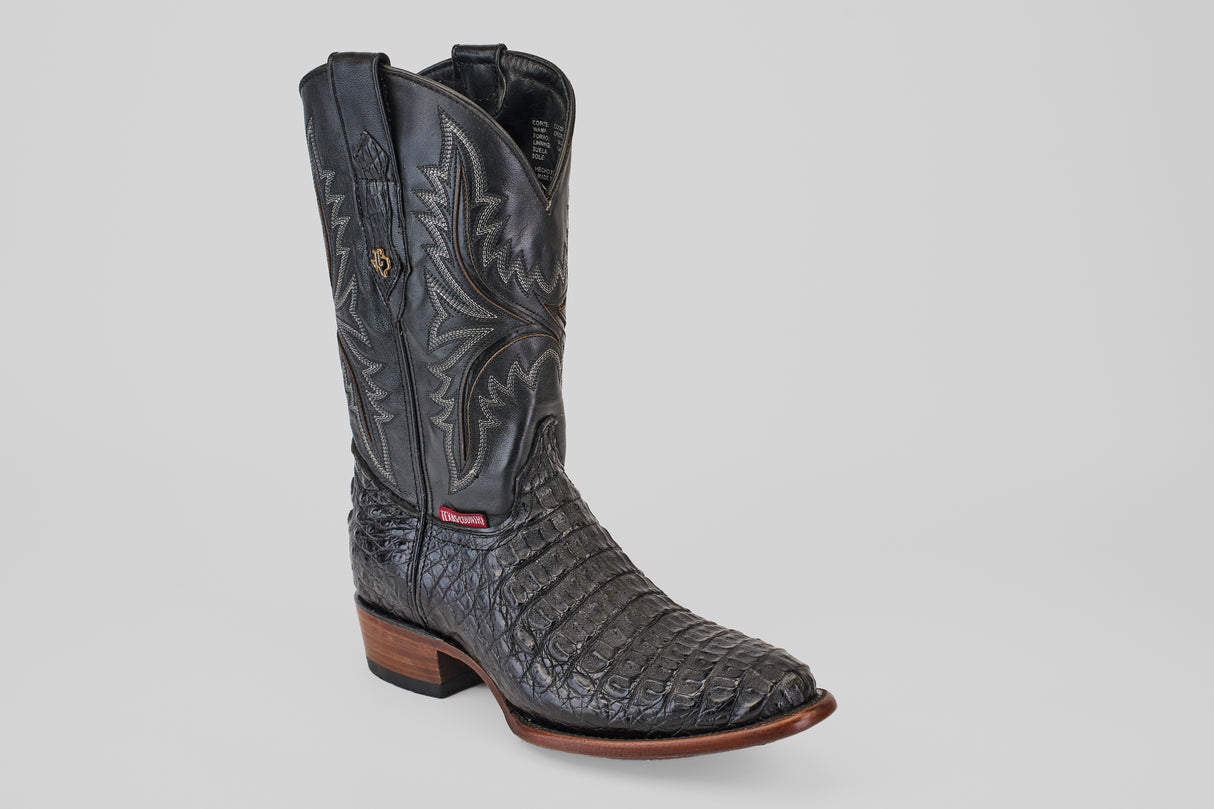 Rhodes HornBack - Black - Round Toe
