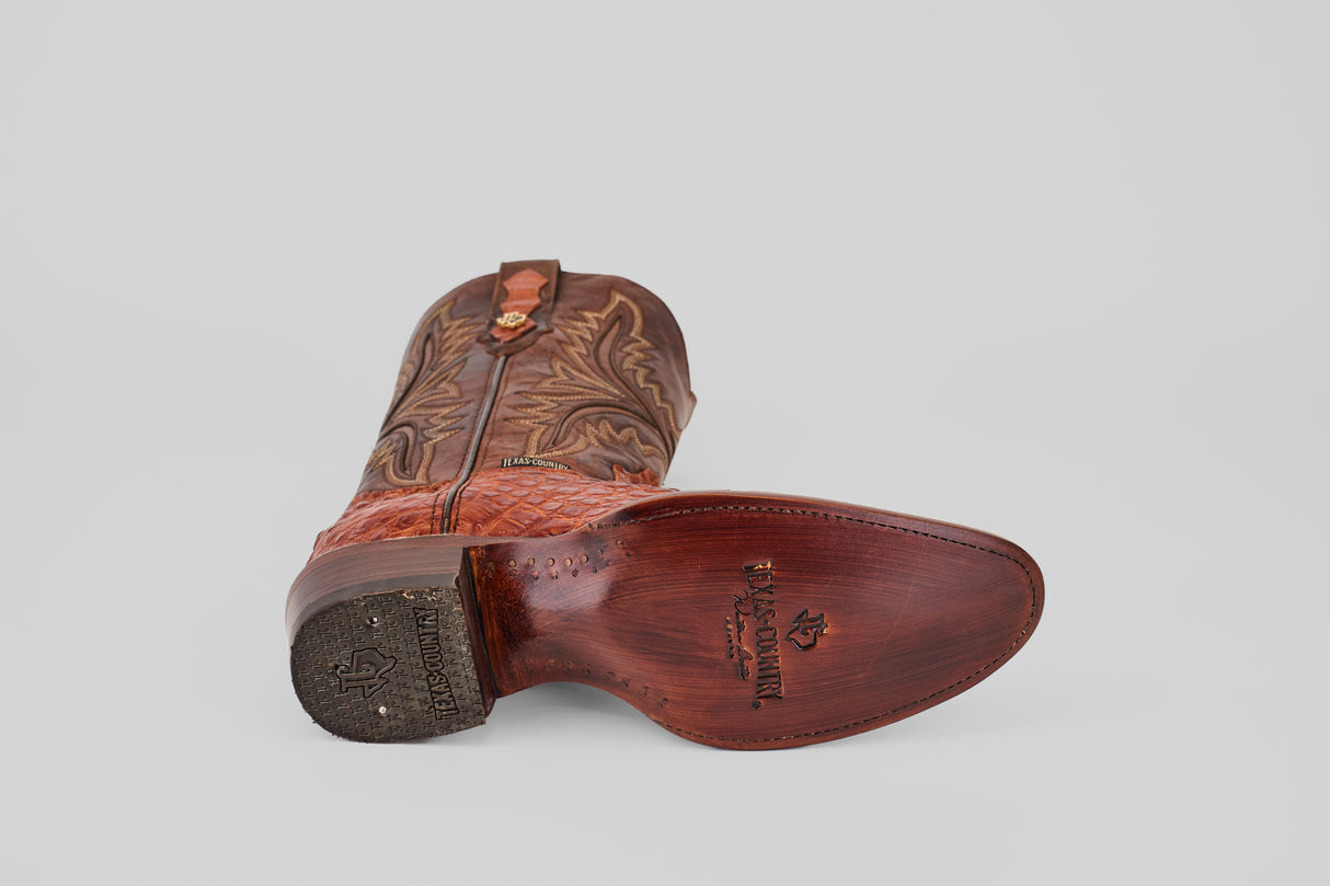 Rhodes HornBack - Brandy - Round Toe