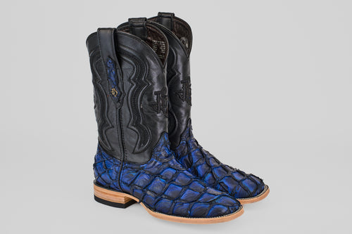 Connor - Dark Blue - Square Toe
