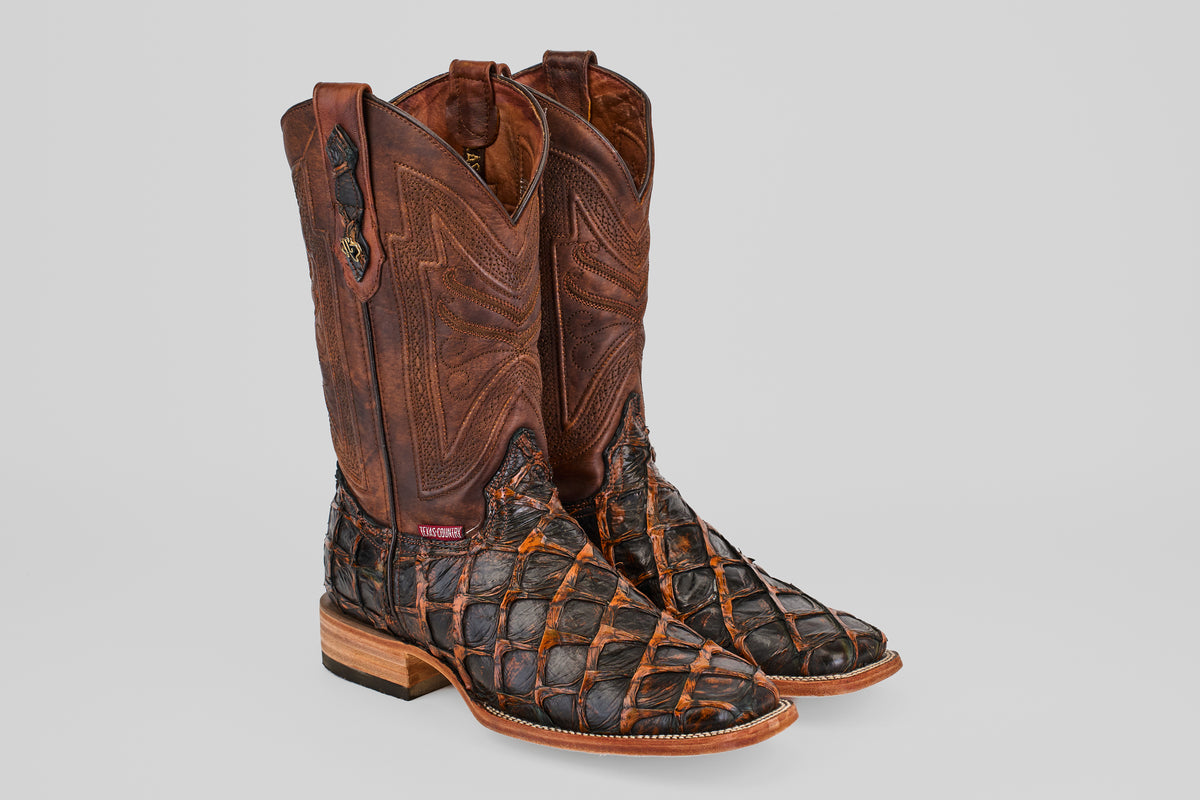 Connor - Rustic Cognac - Square Toe
