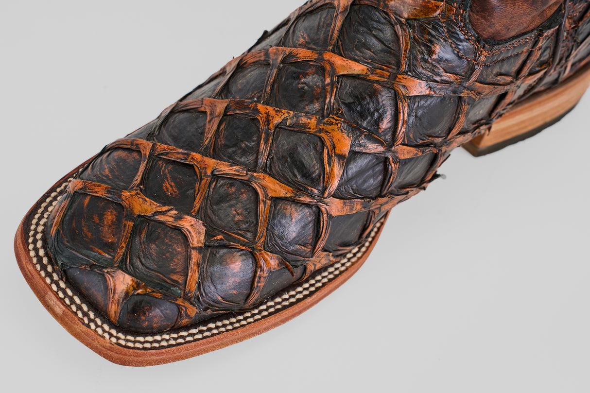 Connor - Rustic Cognac - Square Toe