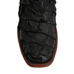 Botas Connor Pirarucu Fish - Negro Mate - Punta Cuadrada Estrecha (PZ130)