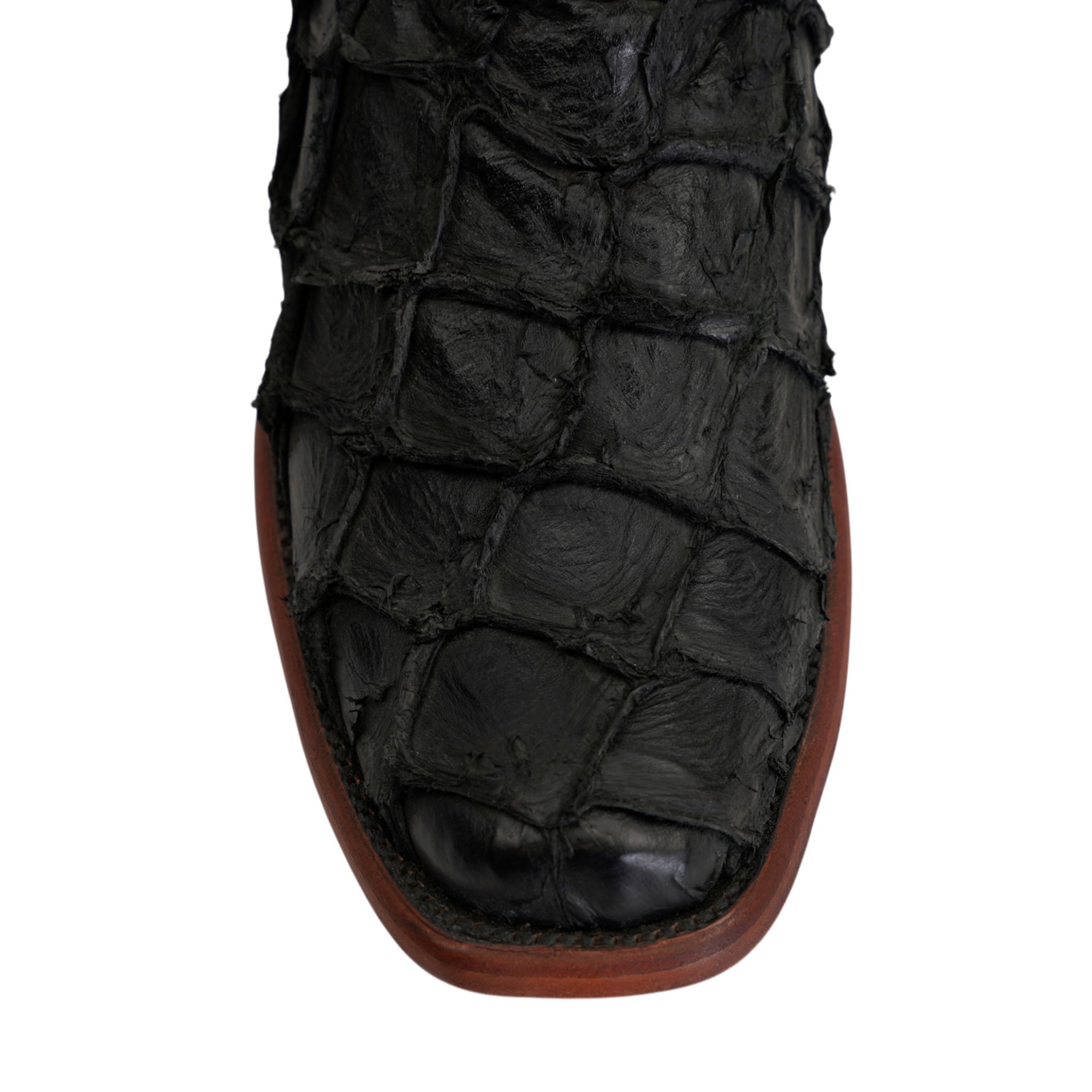 Botas Connor Pirarucu Fish - Negro Mate - Punta Cuadrada Estrecha (PZ130)