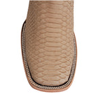 Botas Tanner Cappuccino Python - Punta Cuadrada (PN30)