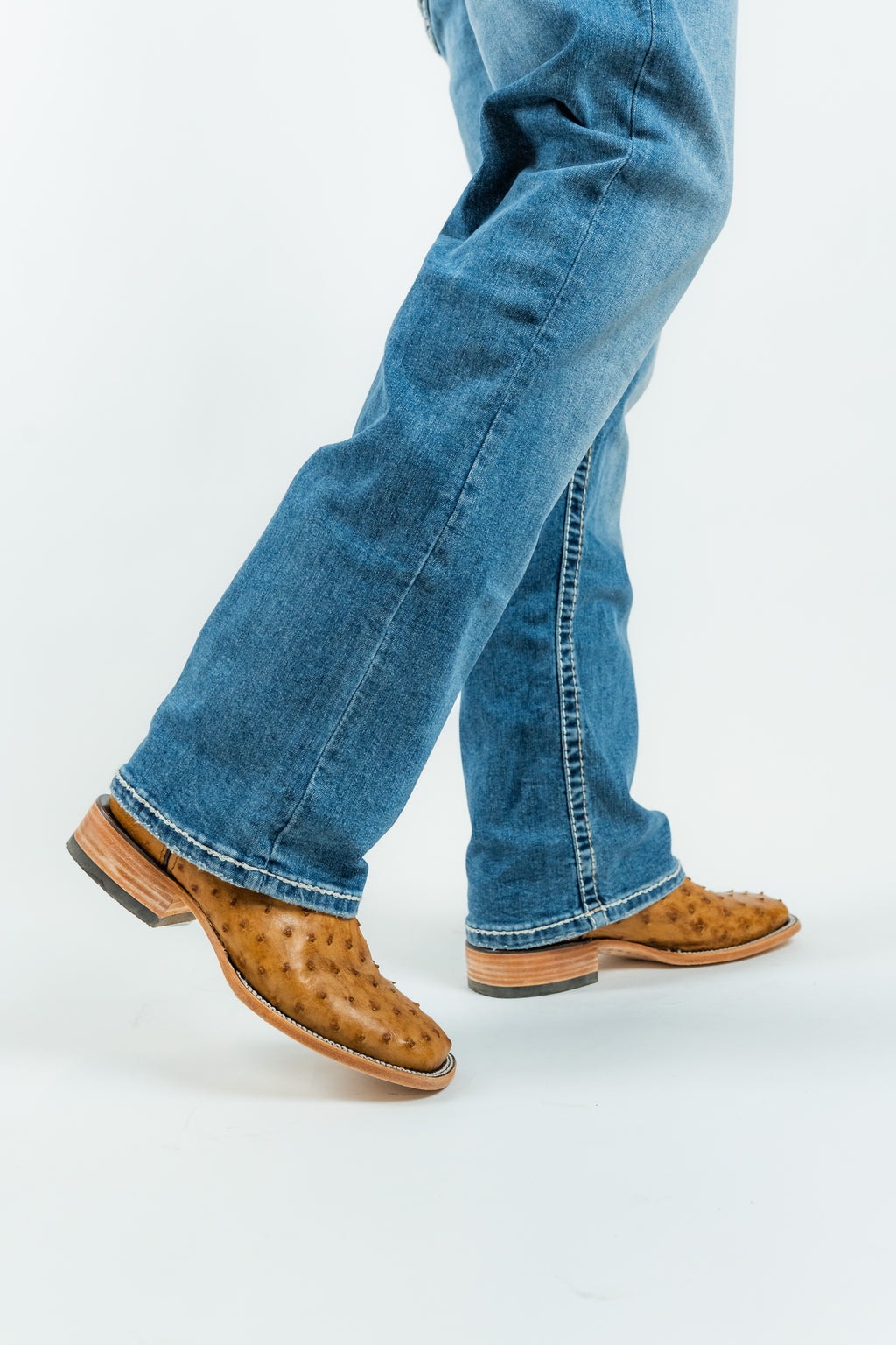 Western Blue - Men's Straight Leg Denim Jeans (WJ2382)