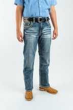 Western Blue - Men's Straight Leg Denim Jeans (WJ2365)
