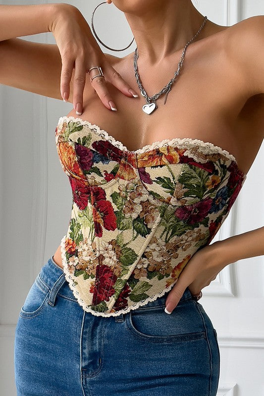 Corsé floral - Top