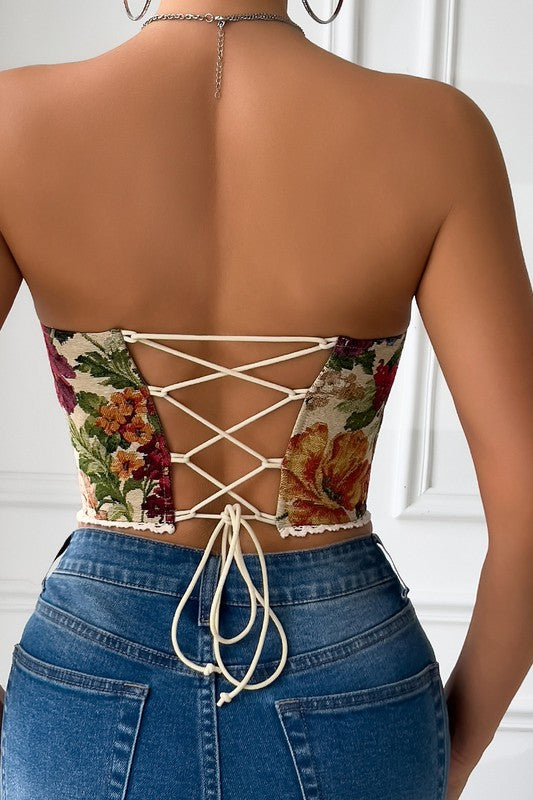 Corsé floral - Top