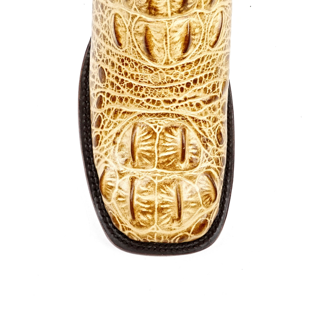 Alligator Head Orix Boots - Embossed Leather - Square Toe (E950) - Gomez Western Wear