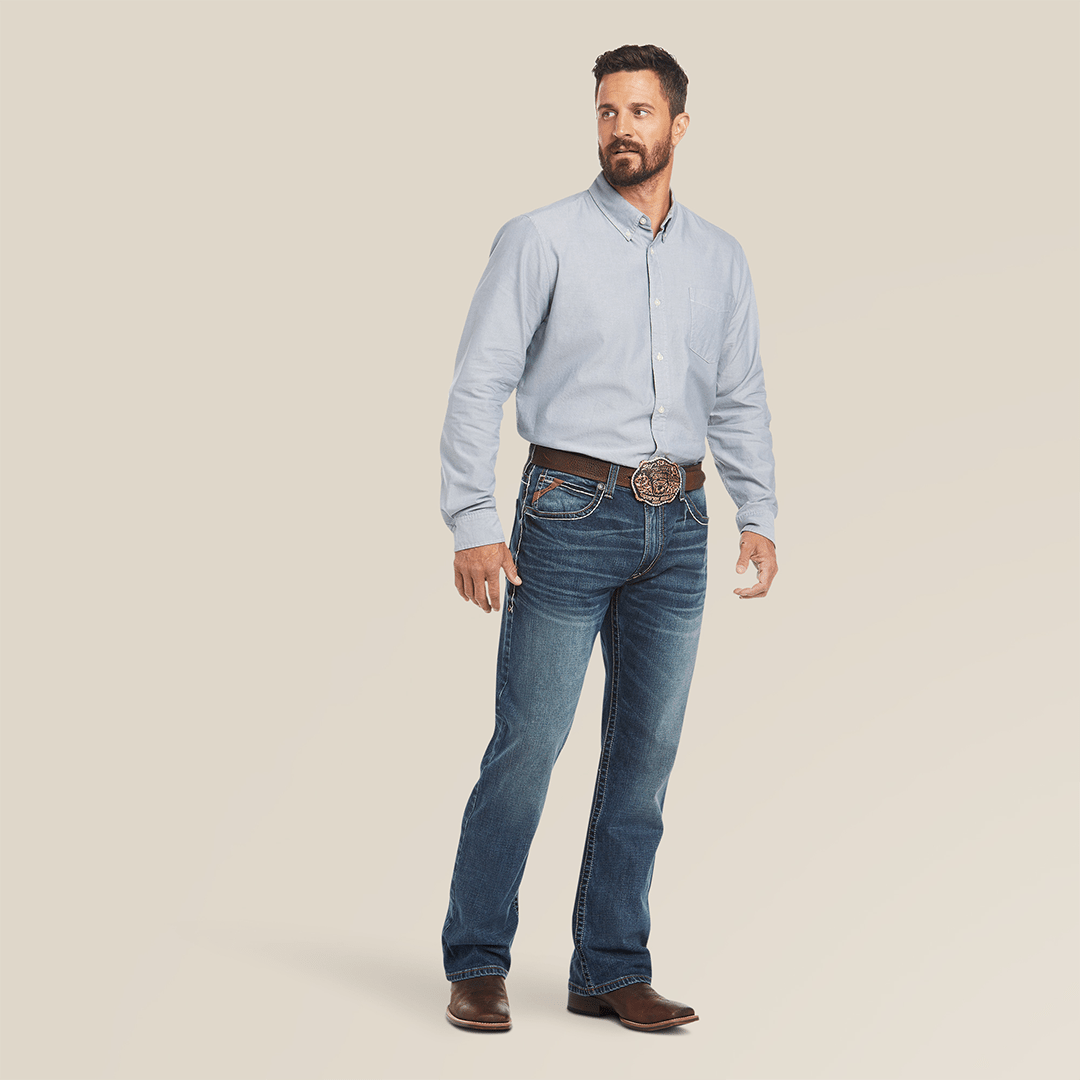 Ariat - M4 Low Rise Stretch Preston Boot Cut Jeans (Silverton - 10023455) - Gomez Western Wear
