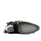Austin Frills Black Booties - J Toe - Gomez Western Wear