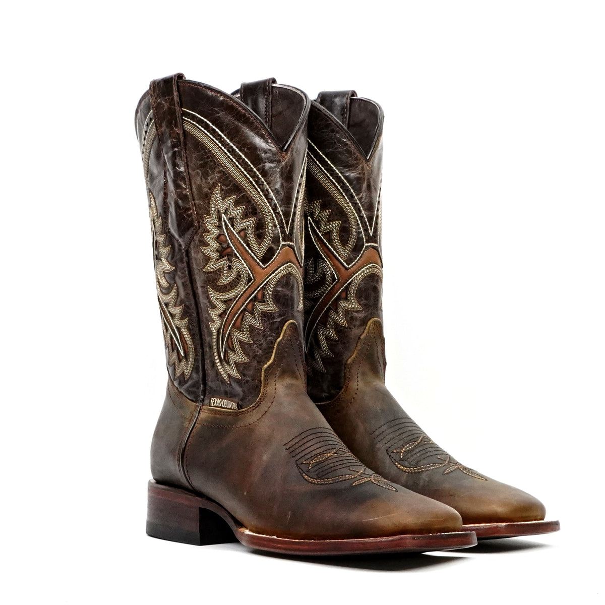 Azkar Tan Cowboy Boots - Square Toe (E29) - Gomez Western Wear