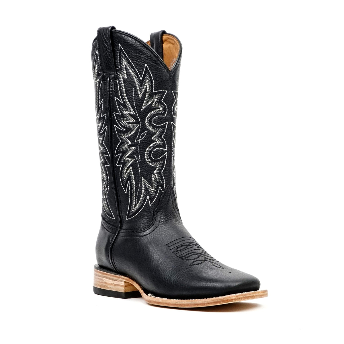 Barcelona Black Cowboy Boots - Square Toe (E422) - Gomez Western Wear